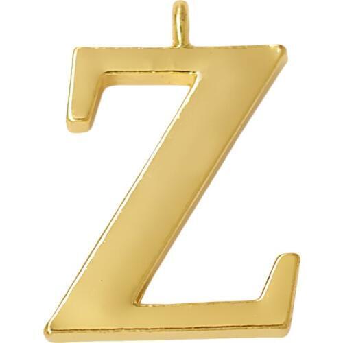3D metal capital letter Z charm alphabet last word Z pendant for DIY hiphop style jewelry