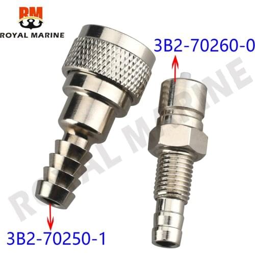 3B2-70250 and 3B2-70260 Fuel Connector Set For Tohatsu Outboard Motor 5-90HP Marine Boat Engine Parts