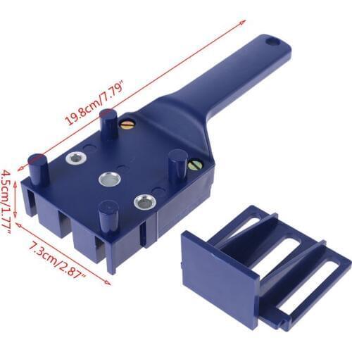 Handheld Handheld Woodworking Doweling Jig Drill Guide Wood Dowel Drilling Hole Saw Accessories Template Wood Drilling Dowelling