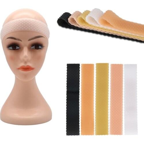 Non Slip Wigs Hold Transparent Band Elastic Soft Silicon Comfort Head Hair Band Adjustable Girls Women