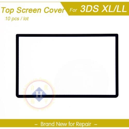 HOTHINK 10pcs/lot New Replacement Part for 3DS LL / 3DS XL Top Upper LCD Screen Front Plastic Glass Cover