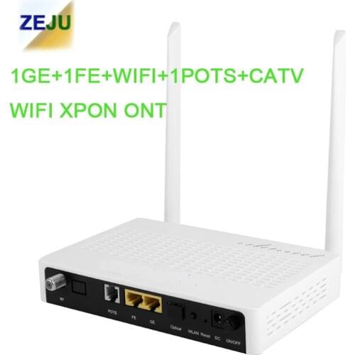 New Onu 1Port 1GE+1FE+1POTS+WIFI CATV EPON GPON WIFI XPON Ont with English Version