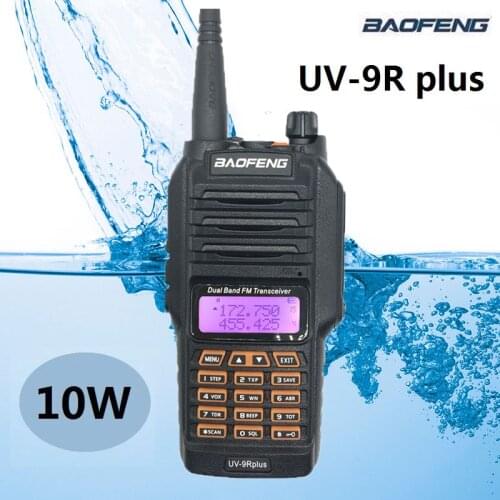 Upgrade BaoFeng UV-9R Plus Waterproof IP68 Walkie Talkie High Power Two Way Radio VHF UHF Portable Radio 30-50 KM Long Range