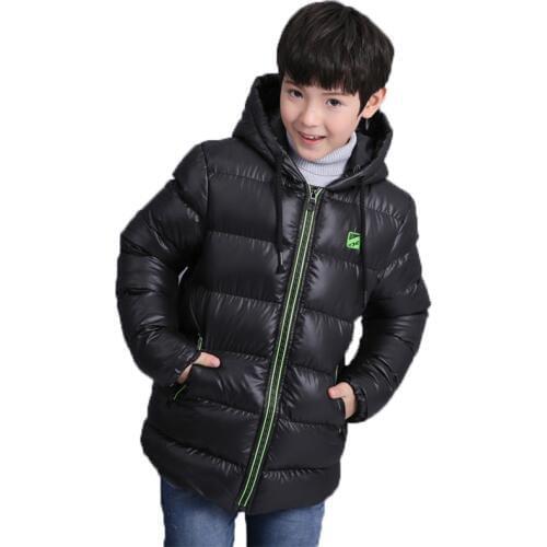 7-16 Years Children Boys Girls Winter waterproof Coat Jacket Hooded Parkas Wadded Outerwear High Quality Thicken Warm Clothing