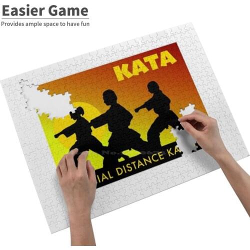 Social Distance Karate Jigsaw Puzzle ChildrenS Educational Toys Gift Adult Hobby Game Toy Karate Kata Social Distance Martial