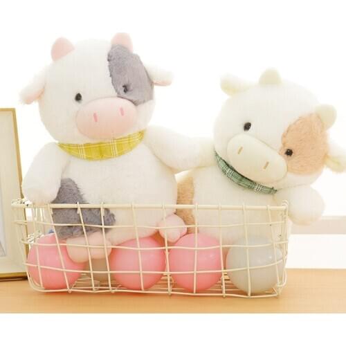Cattle Stuffed Animal Doll Comfortable Cow Soft Pillow Girl Birthday Xmas Sofa Decor Cartoon Plush Toys for Children Kids Gift