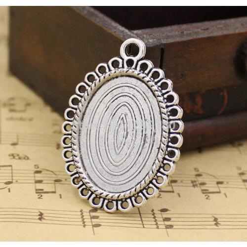 Fit 18x25mm Cabochons Summer Fashion Cameo/Glass Frame bezel Settings Tray blank DIY Accessory Making 10pcs/lot K02098