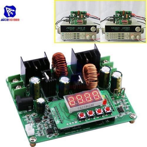 Diymore CC/CV DC-DC DC 10-40V to DC 0-38V Step Up/Down Boost Buck Converter Module Solar Charging Board LED Voltmeter Ammeter