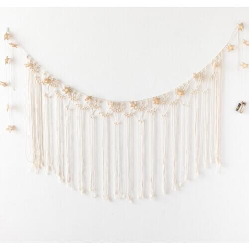 Hand Woven Tapestry Bohemian Psychedelic Tassel Tapesty Wall Hanging Macrame Simple Wedding Wandteppich Room Decoration EB50GT