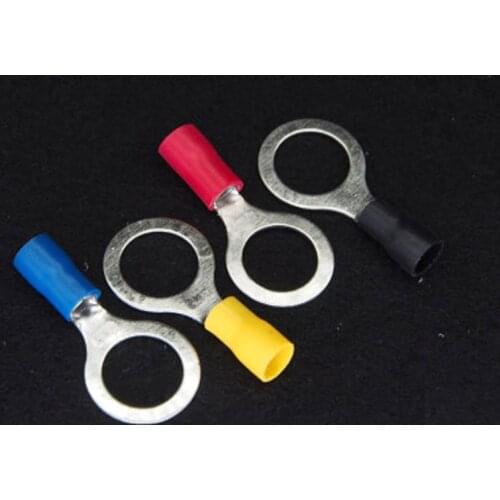 RV5.5-4/5/6/8/10/12 Yellow Ring insulated terminal suit 4-6mm2 Cable Wire Connector 10PCS/Pack RV5-12 cable Crimp Terminal