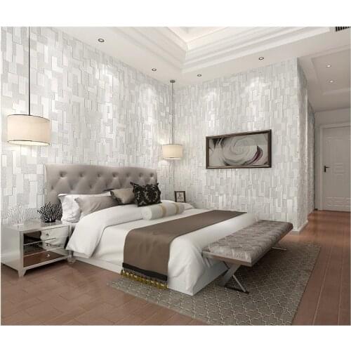 Modern wall paper flocking non-woven wallpaper living room decoration 3D wall paper papel de parede