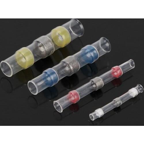 SST-S11 S21 S32 S41 Waterproof Heat Shrink Solder Sleeve Wire Connectors Seal Heat Shrink Butt Crimp Butt Terminals Connector