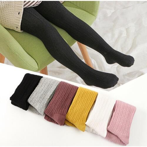 Toddler Baby Girls Kids Winter Warm Tights Cotton Candy Color Stockings Pantyhose Stockings 0-6T