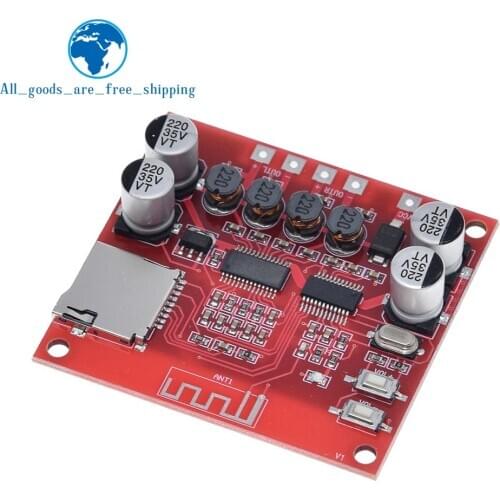 XH-A233 15W X 2 Bluetooth 4.2 Digital power amplifier board Stereo TF Card Play 12v~24v Audio Amp