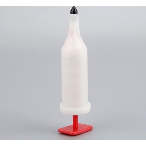 1Pc 21ml Chainsaw Grease Gun Tools Extends Bar & Chain Life Refillable Plunger Type 3/4 Oz Thick Plastic Plunger Grease Tools