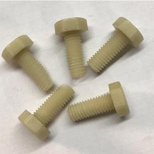 1Pcs M16 M20 High Strength nylon plus glass fiber PA+30% GF plastic Allen hex head Screw bolt 70mm-100mm L