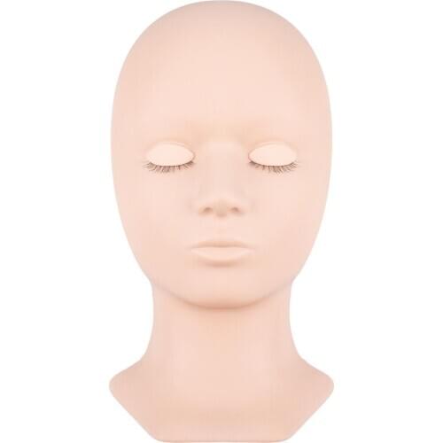 Eyelash Extension Tools Mannequin head for eyelash training practice eyelash extension 8 pairs removable eyelids heads wholesale