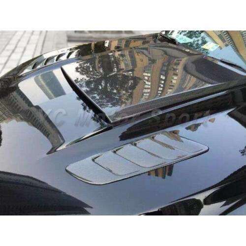 Car Accessories Carbon Fiber Hood Vents 2pcs Fit For 2014-2016 Mustang Roush Style Heat Extractors Hood Vents