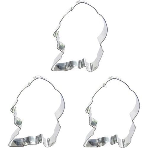 Great man shape 3 piece biscuit cutting molds, baking tools, cake decorating soft candy tools