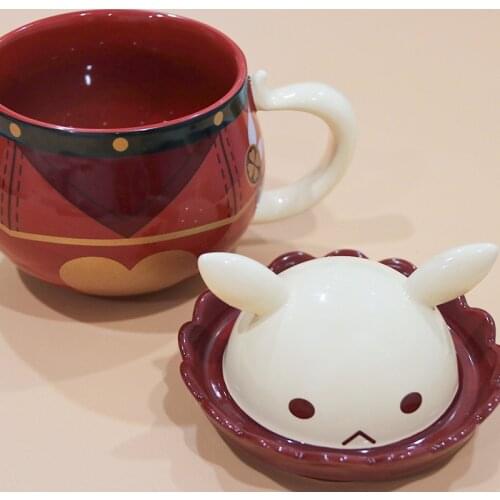 Hot Game Genshin Impact Klee Mug Water Cup Cosplay Anime Accessories Project DIY Bomb Ceramics Coffee Cup Xmas Kids Gift Teacups