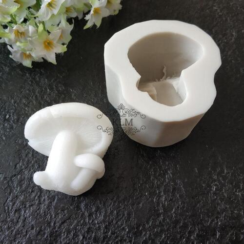 KLM-00154 New 3D Mushroom Cake Decoration Silicone Mould Making chocolate food tools DIY soap mould Candle tool