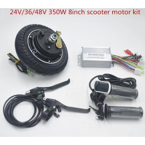 24V 36V 48V 350W electric scooter motor kit 8.5inch wheel for electric scooter engine DIY