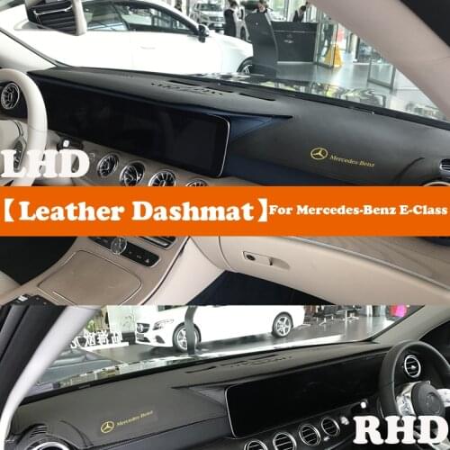 Leather Dashmat Accessories Dashboard Covers Pad Dash Sunshade For Mercedes-Benz E-Class W213 E-Klasse E200 E250 E300 E220d AMG