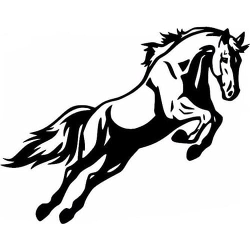 Hot Cartoon Mighty Jumping Horse Fashion Car Stickers and Decals Laptop Motorcycle Decals Car Decorative KK18*15cm Vinyl