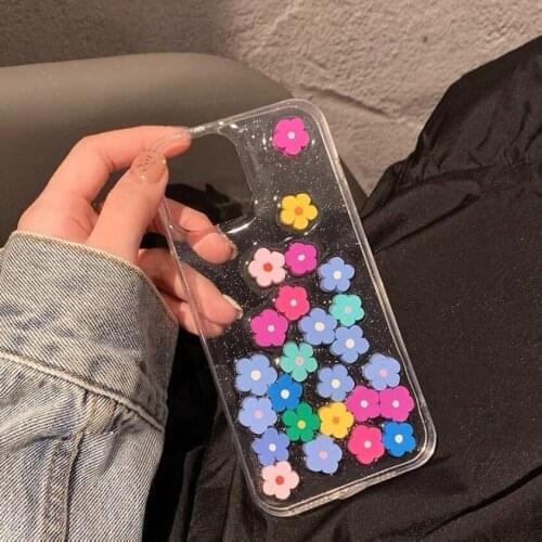 Summer Flower Soft TPU Case for iPhone 12 Pro Max Back Phone Cover for 12 11 Pro Max X XS XR 8 7 Plus SE 2020