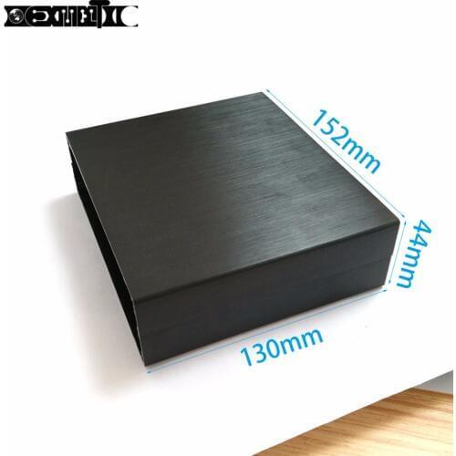 New Arrivals 2PCS Aluminum enclosure project power shell box PCB electronic case 152X44X130mm DIY black NEW wholesale