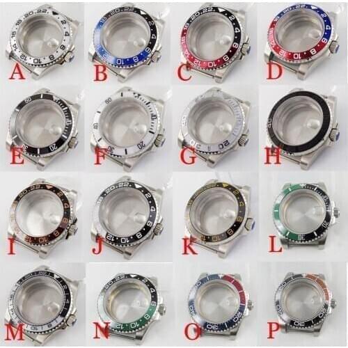 Fit NH35 NH35A Stainless Steel High Quality 40mm Watch Case Sapphire Crystal Seeing-Through / Solid Backcover