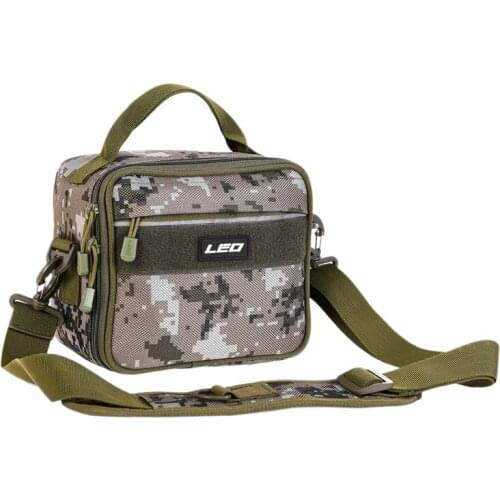 LEO Portable Multifunctional Fishing Tackle Bag Single Shoulder Crossbody Bags Fish Lures Gear Utility Storage Fishing Bag