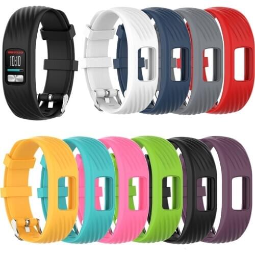 EiEuuk Soft Silicone Replacement Wrist Watch Band Strap for Garmin Vivofit 4 Men Women