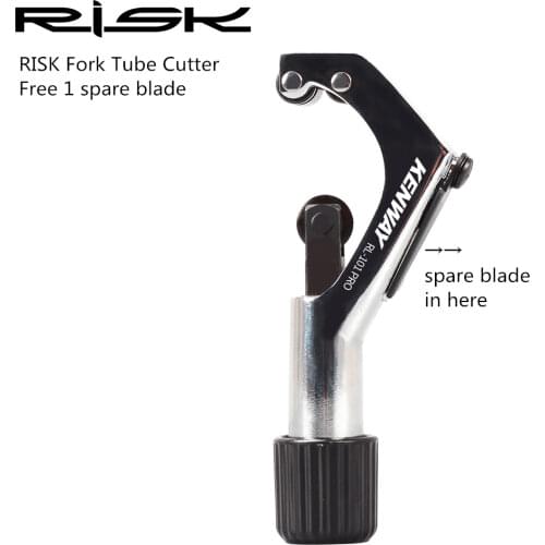 RISK Professional Mountain Bike 28.6mm Fork Cutter MTB Bicycle Head Tube Pipe Handlebar Seat Post Repair Cutter Tool for 6-42mm