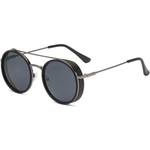 YCCRI 2021 Punk Trend Sunglasses Women Sunglasses Round Frame Retro Glasses Mens Prince Mirror Fishing Glasses Gafas De Sol