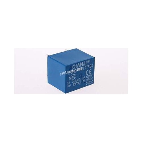 100 x DC 3V Coil 10A/125V AC 10A/28V DC 5 Pins SPST Power Relay JQC-3F