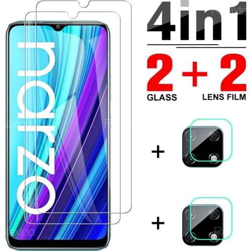 4 In 1 Full Cover Tempered Glass For OPPO Realme Narzo 30A Camera Lens Protective Glas For GT Neo 8 Pro 30 V13 C21 C11 2021 5G