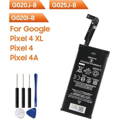 Original Replacement Phone Battery G020J-B For Google Pixel 4 XL G020I-B For Google Pixel4 G025J-B For Google Pixel 4A With Tool