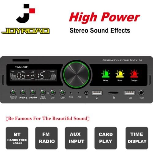 SWM-80E 1Din Car Radio Multimedia Remote control FM/AM/RDS APP connection AUX BT Input In Dash Locator Auto Stereo Head Unit