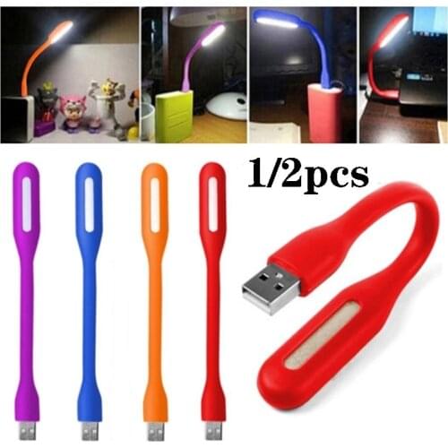 1/2 Piece Reading Power Supply USB LED Book Light Portable Portable Light DC 5V Small Light for Mobile Power Computer Laptop