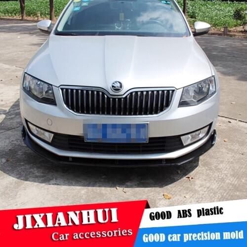 For Skoda Octavia Body kit spoiler 2015-2016 For Skoda Octavia ABS Rear lip rear spoiler front Bumper Diffuser Bumpers Protector