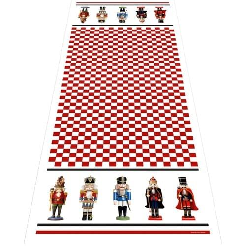 Kombinbir Checkered Nutcracker Tin Soldier Runner