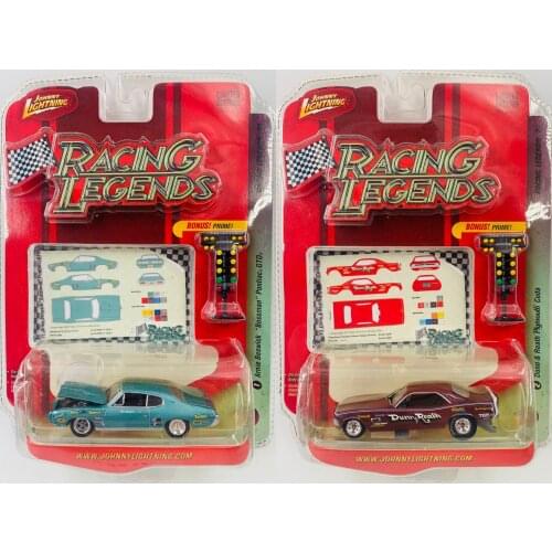 Johnny Lightning 1:64 Plymouth Linear acceleration Diecast Collection of Die-casting Simulation Alloy Model Children Toys