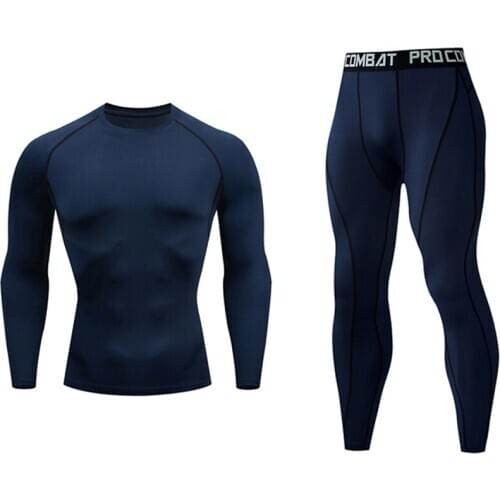 New Top Quality Mens Suit Spandex Tights Skins Compression Fitness Quick-drying Clothing MMA rashgard male Crossfit Tshirt 4XL