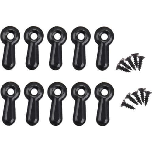 50pc Black Metal Pump Picture Mirror Scrapbook Photo Frame Hooks Backboard Turnbutton Turn Button Rotating Fixing Accessory Brad