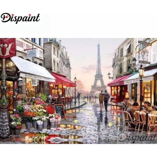 Dispaint Full Square/Round Drill 5D DIY Diamond Painting "Flower street" Embroidery Cross Stitch 3D Home Decor A11224