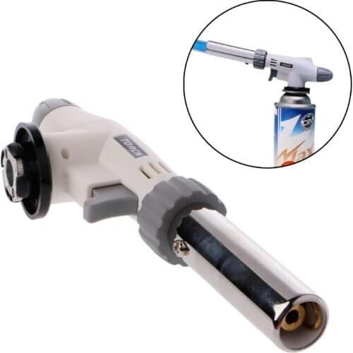 New Gas Torch Flame Gun Blowtorch Cooking Metal Flame Gun Welding Gas Torch Lighter Heating Ignition Butane Portable Camping