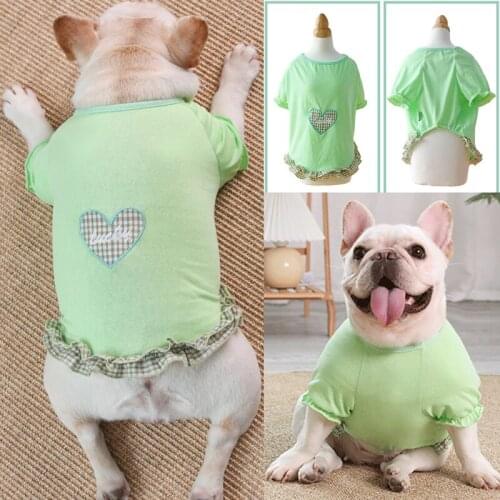 Dog Clothes Vest Summer Pet Costumes Thin Shirt for French Bulldog Corgi Pomeranian Teddy Pug Bichon Yorkie Poodle Cat Clothing