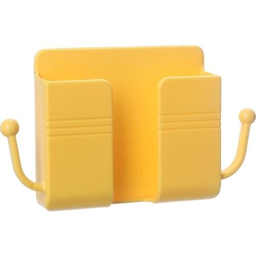 USB Charging Stand Conditioner TV Box Remote Control Organizer Mobile Phone Plug Holder Storage Case Multifunction Wall Mounted