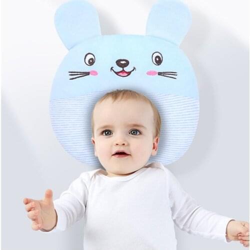 Baby care pillow baby sleep support concave cartoon pillow type printed shape cushion to prevent flat head